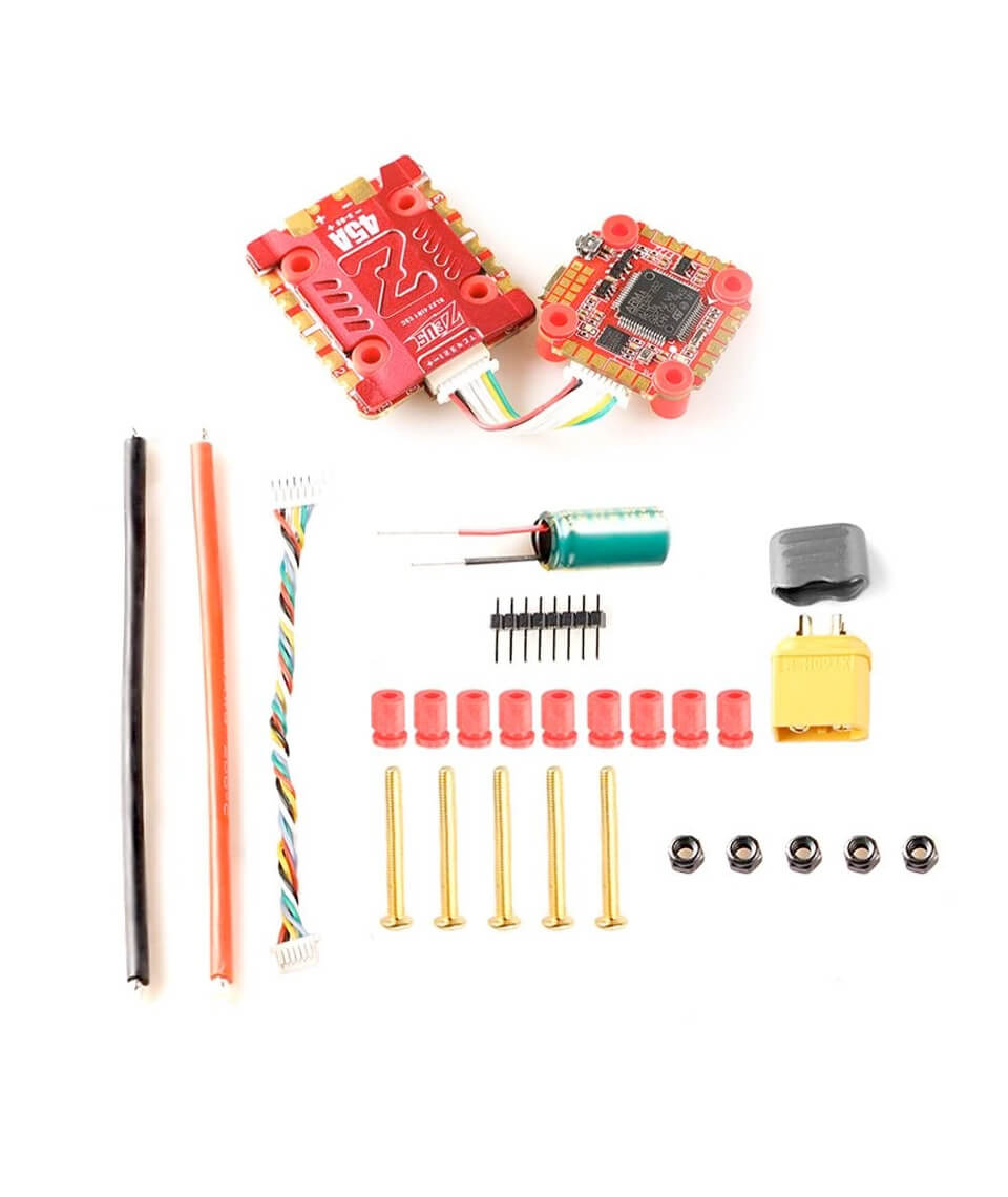 HGLRC Zeus F745 Flight Stack FPV Racing Drone F722 Mini Flight Controller 20X20 2S 6S with 45A BL32 4in1 ESC Electronic Speed Controls for Quadcopter Multicopter 